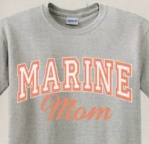 MARINE MOM GREY T-SHIRT