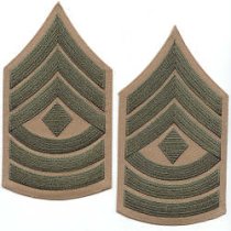 H First Sergeant (1sg Sgt) Khaki Chevrons