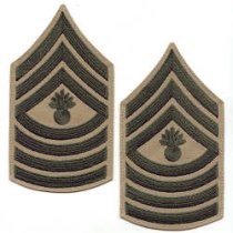 I Master Gunnery Sergeant (MGySgt) Khaki Chevron