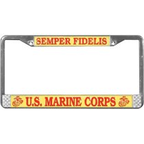 Semper Fi License PLate Frame