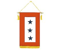 3 Star Service Banner/Flag