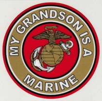 C - ″MY GRANDSON IS A MARINE″ DECAL