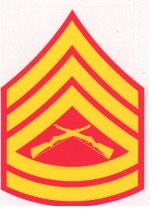 E7 - USMC GSGT Decal