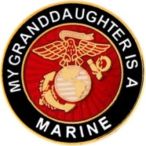 ″MY GRANDDAUGHTER IS A MARINE″ PIN